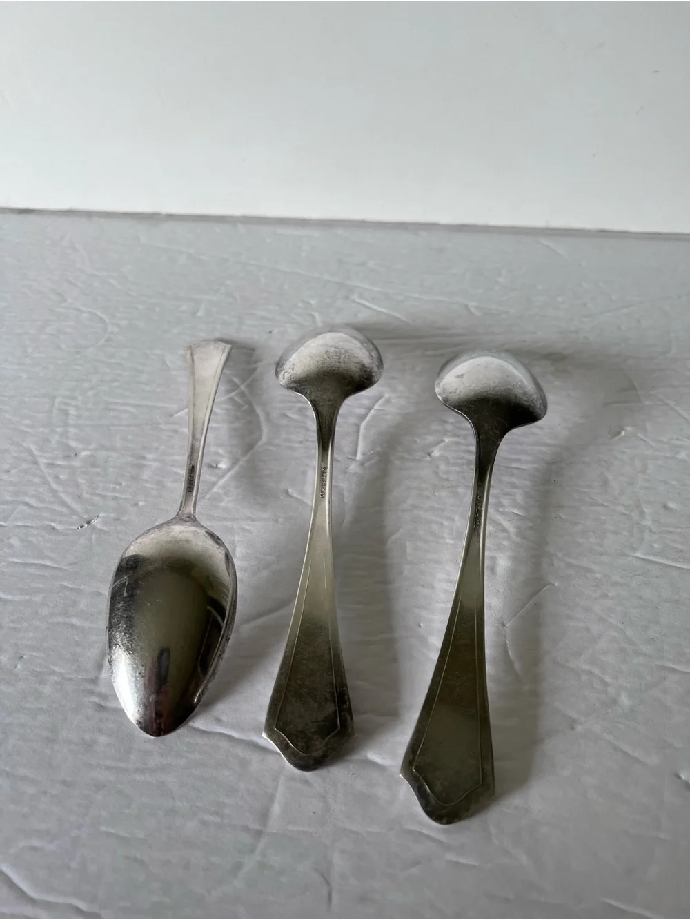 VTG Silverplate Spoons Simon L & George H. Rogers Co. Oakland 1 TBS 2 Serving